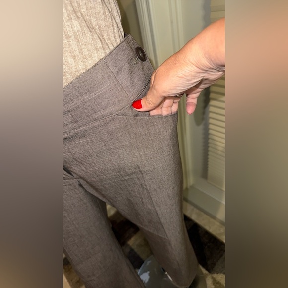 Smart Set Pants Wide Leg Brown Trousers Cotton Classic Blend Women’s Size 9 - Picture 6 of 16